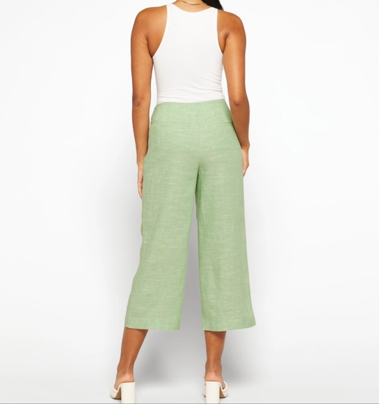 💚 Violets & Roses Green Linen Pants NWT Size M STITCH FIX - Picture 8 of 9